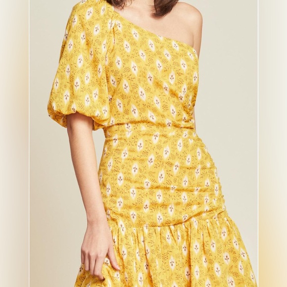 NWT Veronica Beard Virginia One-Shoulder Maxi Dress - Picture 6 of 8